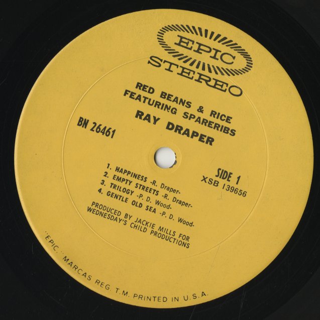Ray Draper / レイ・ドレイパー / Red Beans & Rice (BN26461)
