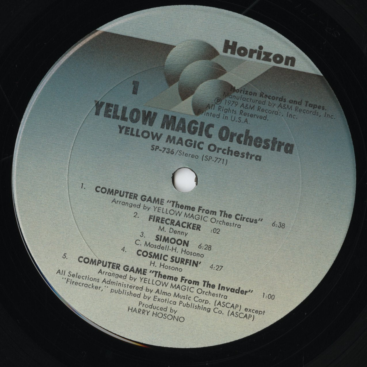 Yellow Magic Orchestra / イエロー・マジック・オーケストラ / Yellow Magic Orchestra (US Edition) (SP-736)