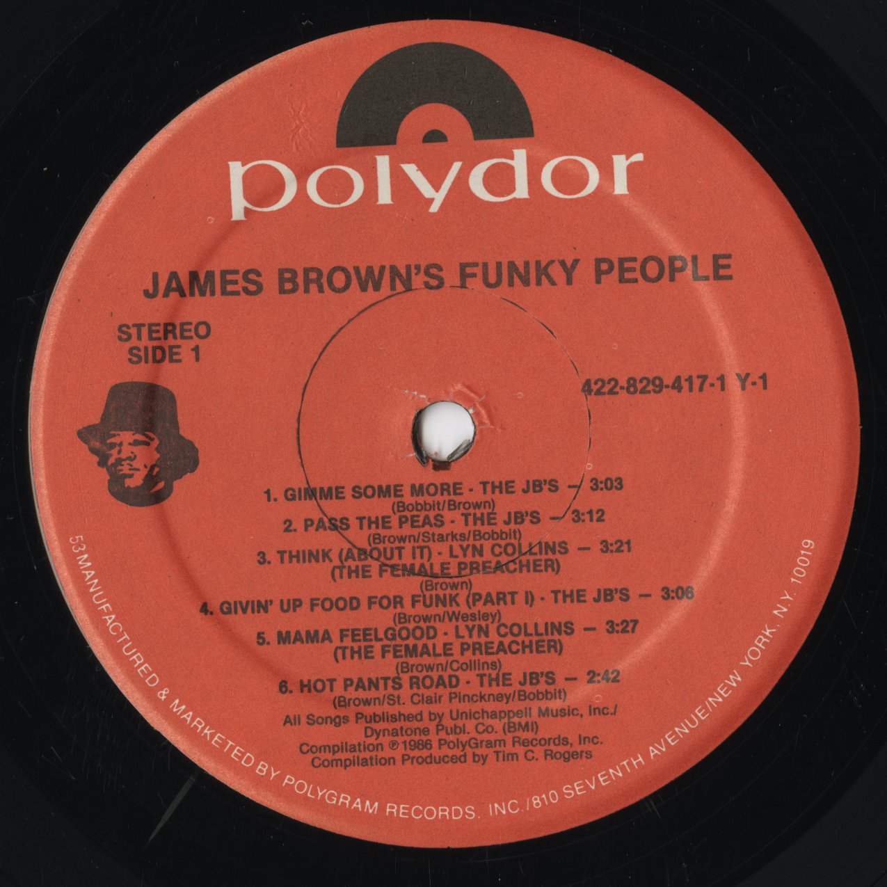 James Brown - James Brown's Funky People (829 417-1 Y-1) 1986 US Polydor|中古LP