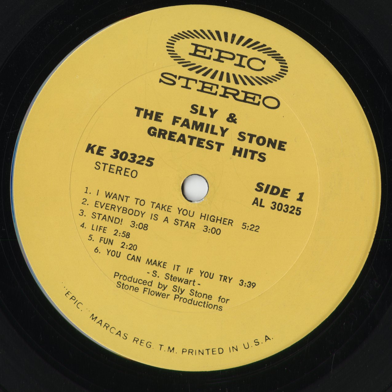 Sly & The Family Stone – Greatest Hits (KE 30325) 1970 US Epic|中古LP