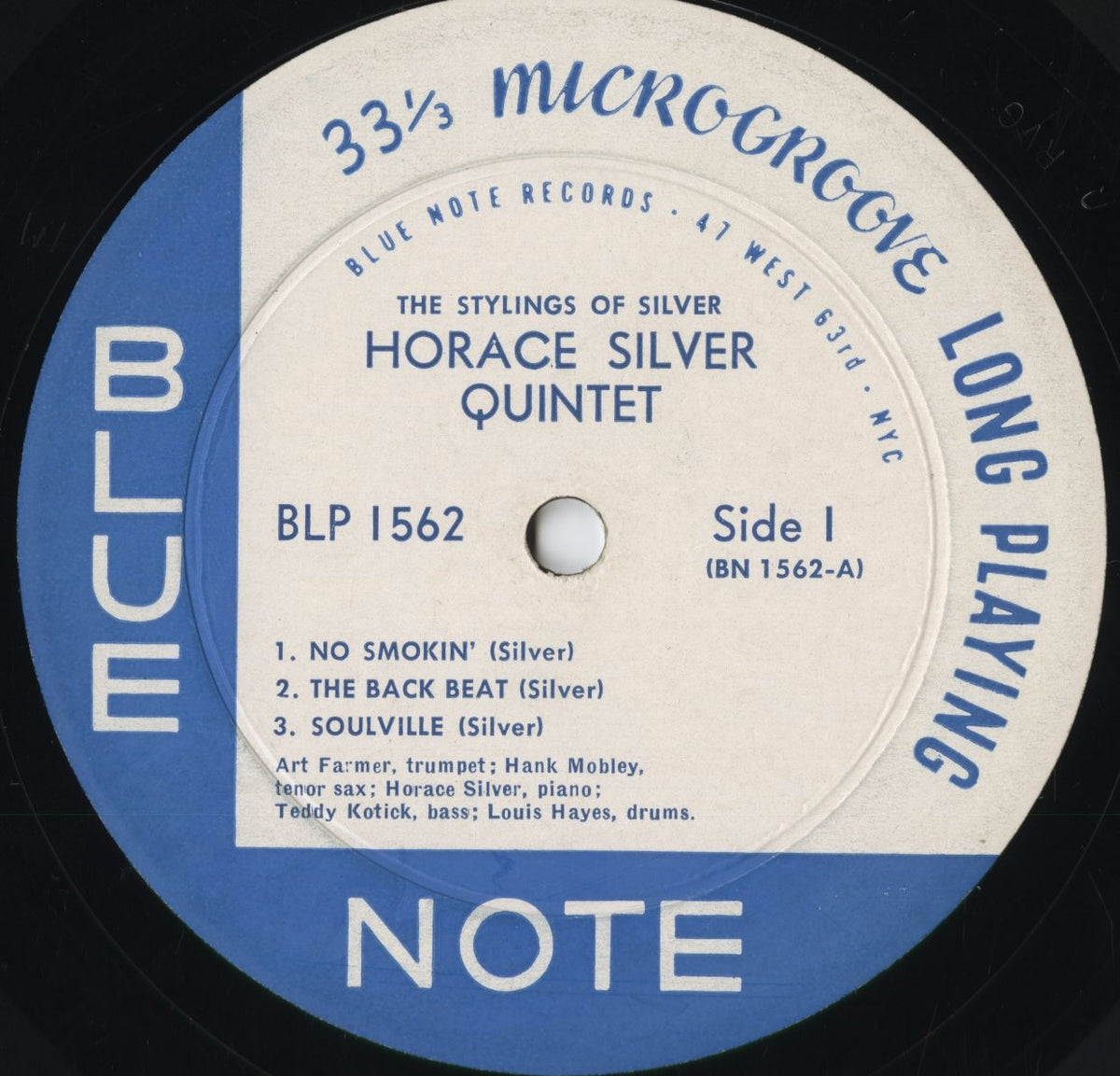 Horace Silver Quintet - The Stylings Of Silver (BLP 1562) 1958 US Blue Note|中古LP