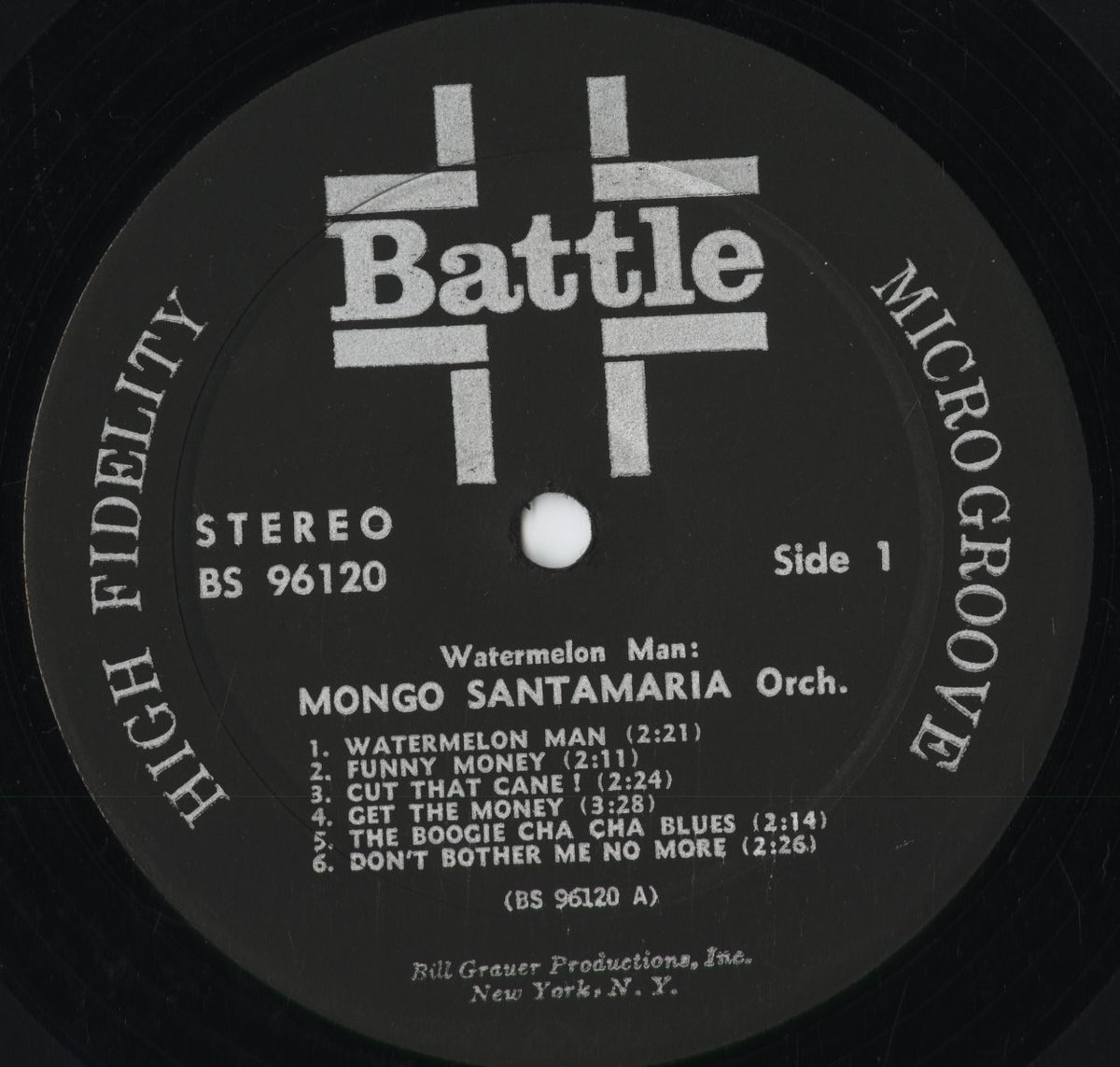 Mongo Santamaria – Watermelon Man! (BS 96120) 1963 US Battle|中古LP