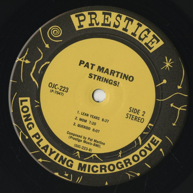 Pat Martino / パット・マルティーノ / Strings! (OJC-223)