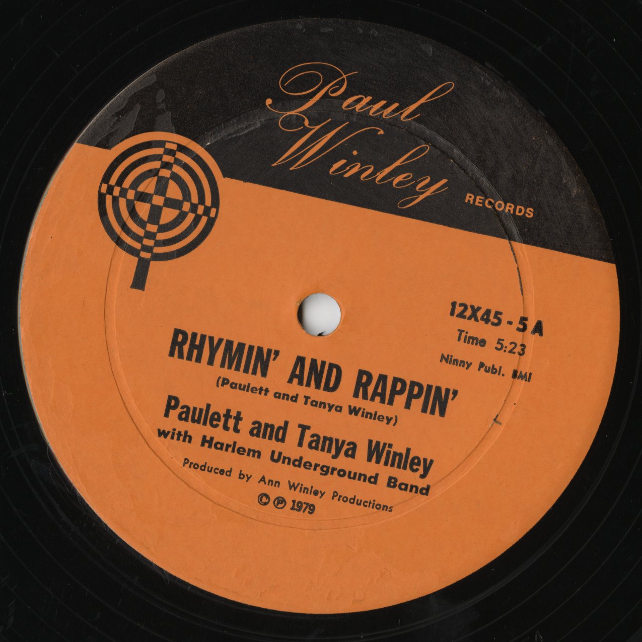 Paulette And Tanya Winley – Rhymin' And Rappin' (12x45-5) 12inch 1979 US Paul Winley | 中古12inch