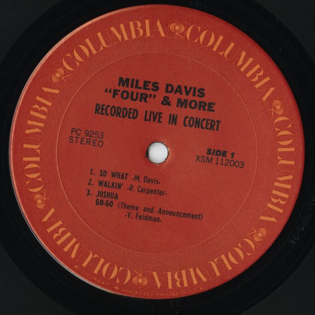 Miles Davis / マイルス・デイヴィス / 'Four' & More - Recorded Live In Concert (PC9253)