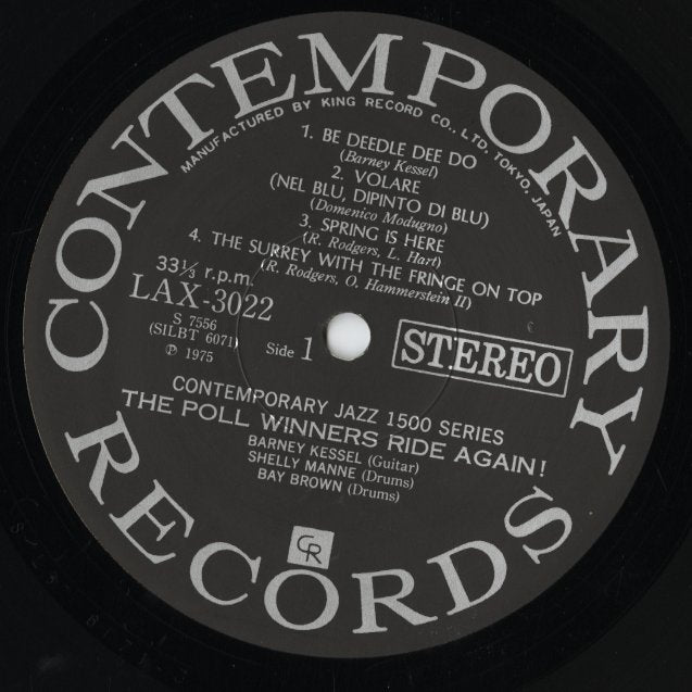 Barney Kessel / バーニー・ケッセル / The Poll Winners Ride Again! (LAX3022)