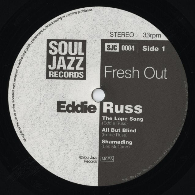 Eddie Russ / エディ・ラス / Fresh Out (SJC 0004) 1992 UK Reissue