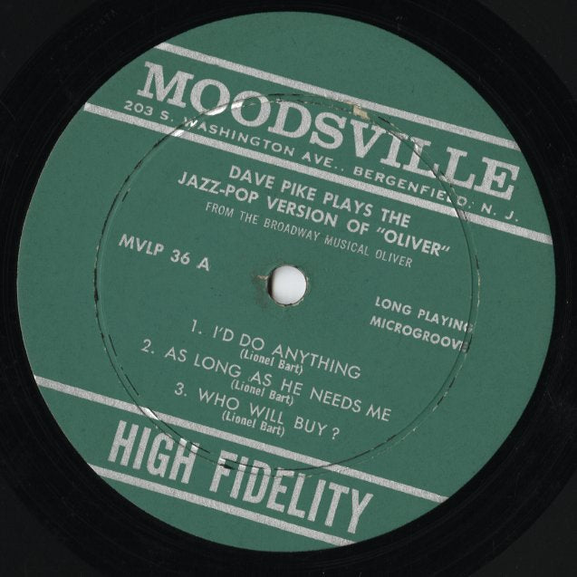 Dave Pike – Plays The Jazz Version Of Oliver! (MVLP36) LP 1963 US Moosville | 中古LP