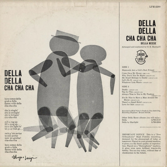 Della Reese - Della Della Cha Cha Cha (LPM-2280) 1960 US RCA Victor|中古LP