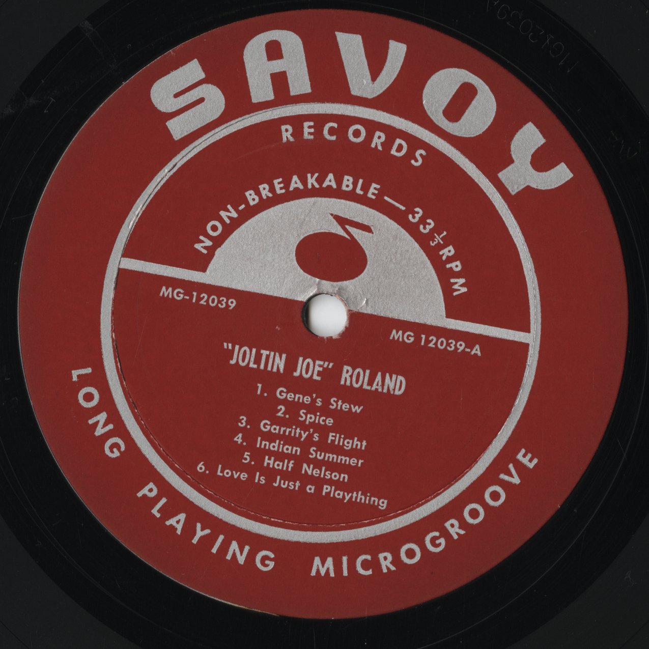 Joe Roland - Joltin' Joe Roland (MG-12039) LP 1960's US Savoy|中古LP