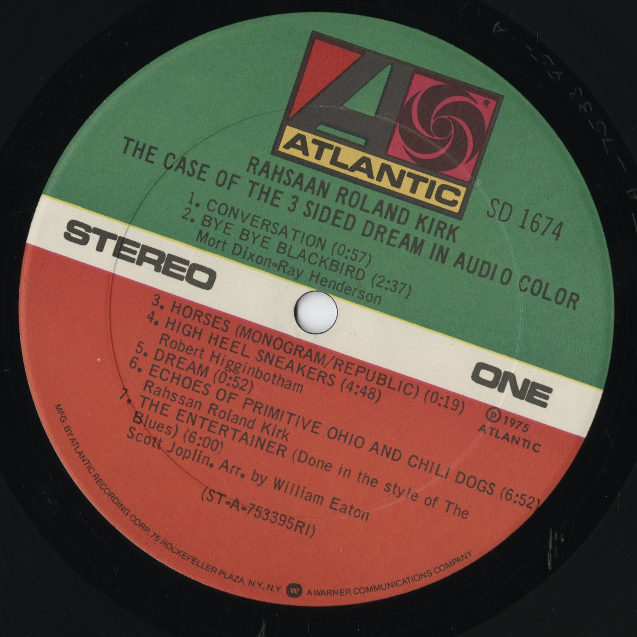 Roland Kirk - The Case Of The 3 Sided Dream In Audio Color (SD 1674) 1975 US Atlantic|中古LP