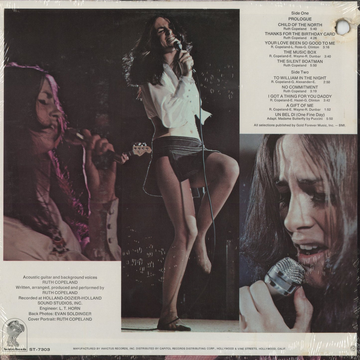 Ruth Copeland - Self Portrait (ST-7303) 1970 US Invictus|中古LP