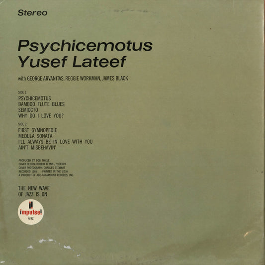 Yusef Lateef - Psychicemotus (AS-92) 1966 US Impulse|中古LP
