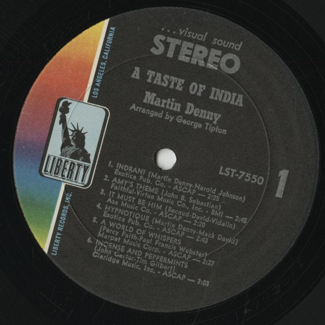 Martin Denny / マーチン・デニー / A Taste Of India (LST 7550)