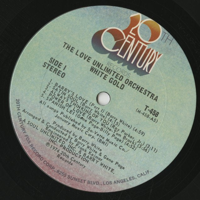 The Love Unlimited Orchestra / ラヴ・アンリミテッド・オーケストラ / White Gold (T-458)