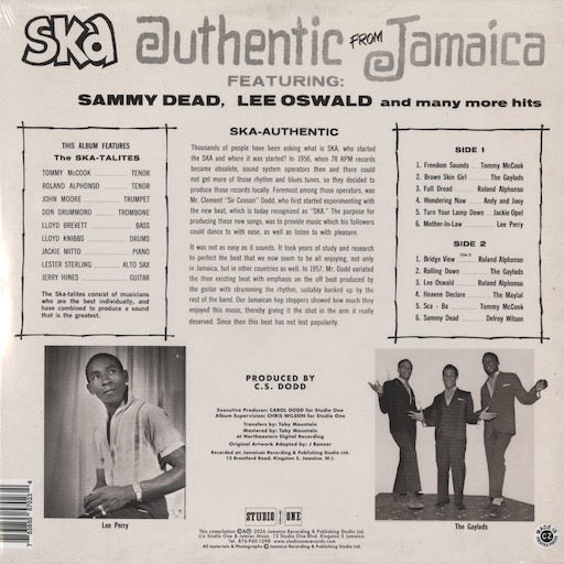 V.A. - Ska Authentic (CLD-LP 7023) 2026 US Studio One|新品LP skatalites スカタライツ back