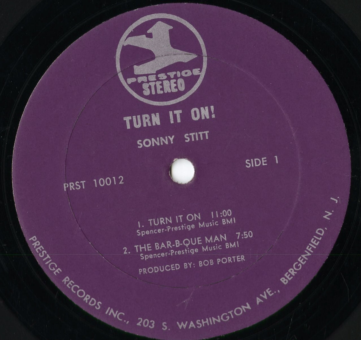 Sonny Stitt - Turn It On! (PRST 10012) 1971 US Prestige|中古LP