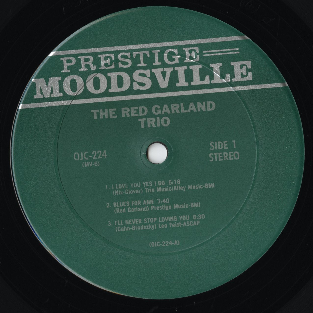 Red Garland / レッド・ガーランド / Moodsville Volume 6 (OJC-224)