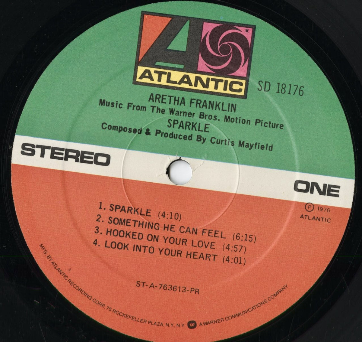 Aretha Franklin – Sparkle (SD 18176) 1976 US Atlantic|中古LP