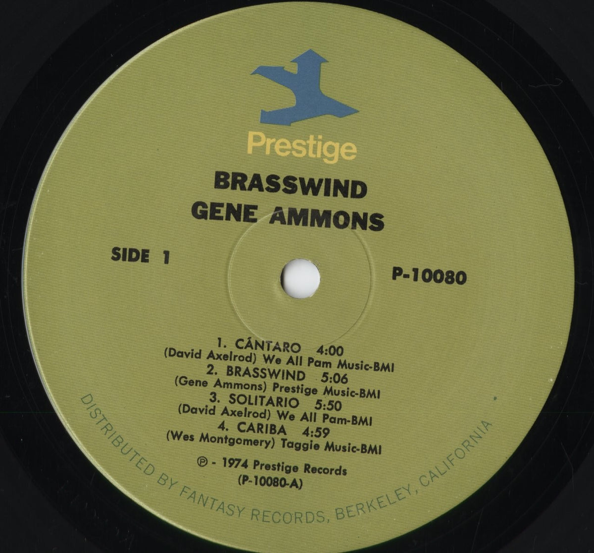 Gene Ammons - Brasswind (P-10080) 1974 US Prestige|中古LP