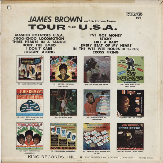 James Brown / Tour The U.S.A. (KING-804) LP 1966 US King|中古LP