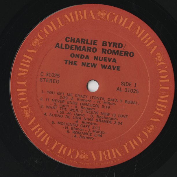 Charlie Byrd - Aldemaro Romero / チャーリー・バード アルデマロ・ロメロ / Onda Nueva (C31025)
