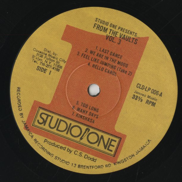 V.A. – Studio One Presents From The Vaults Vol.3 (CLD LP006) LP 2023 UK Studio One|新品LP