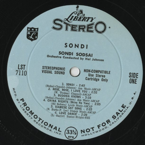 Sondi Sodsai / ソンディ・ソッサイ / Sondi (LST7110)