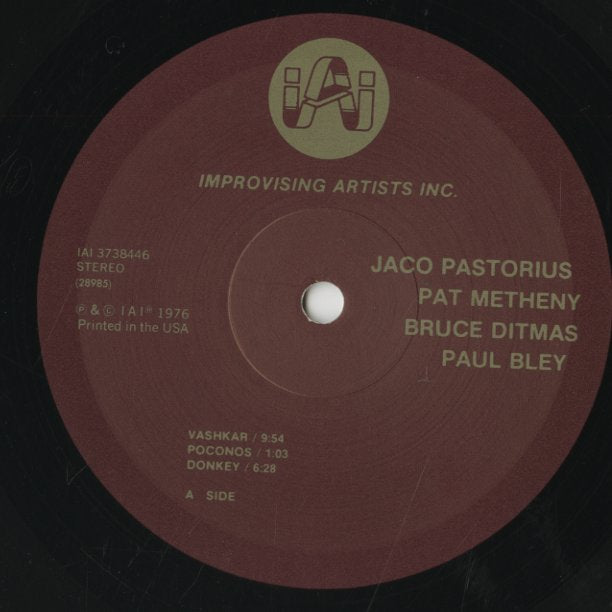 Jaco Pastorius / Pat Metheny / Bruce Ditmas / Paul Bley (IAI 373846)