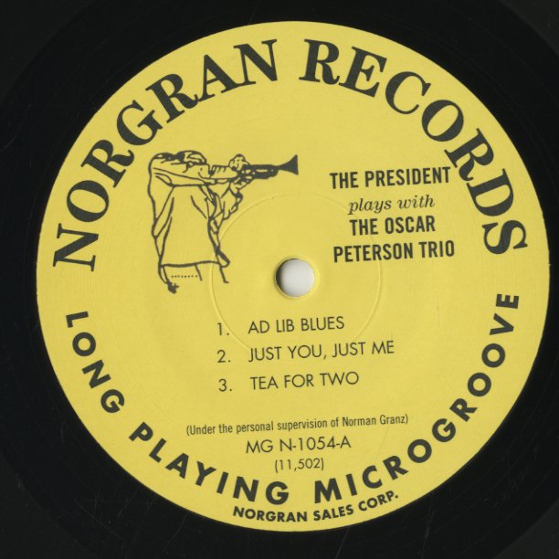 Lester Young With The Oscar Peterson Trio / レスター・ヤング / The President Plays - Audiophile 180g (MG N-1054)