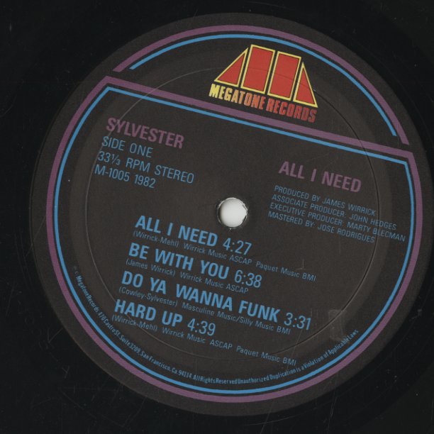 Sylvester / シルヴェスター / All I Need (M-1005)