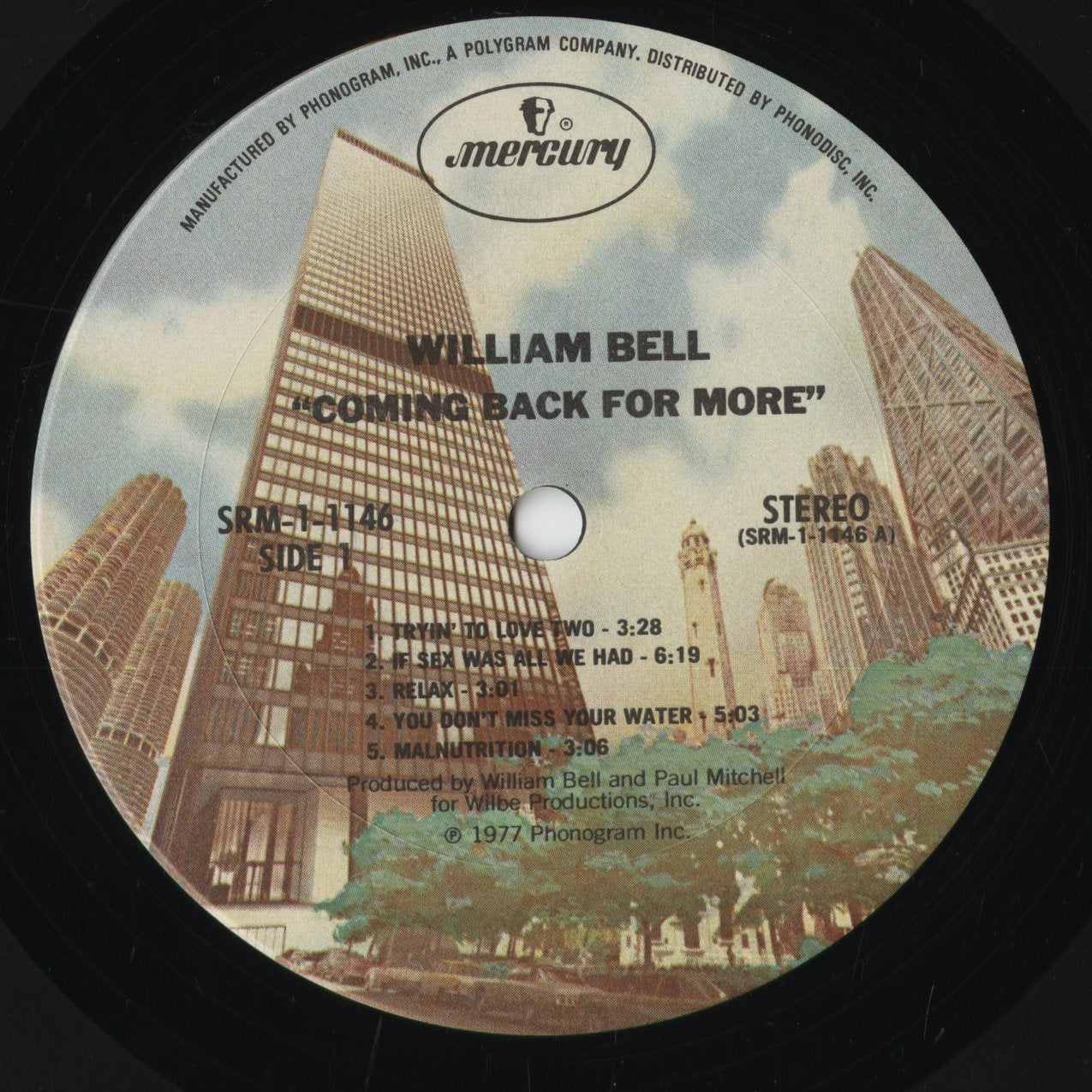 William Bell - Coming Back For More (SRM-1-1146) 1977 US Mercury|中古LP