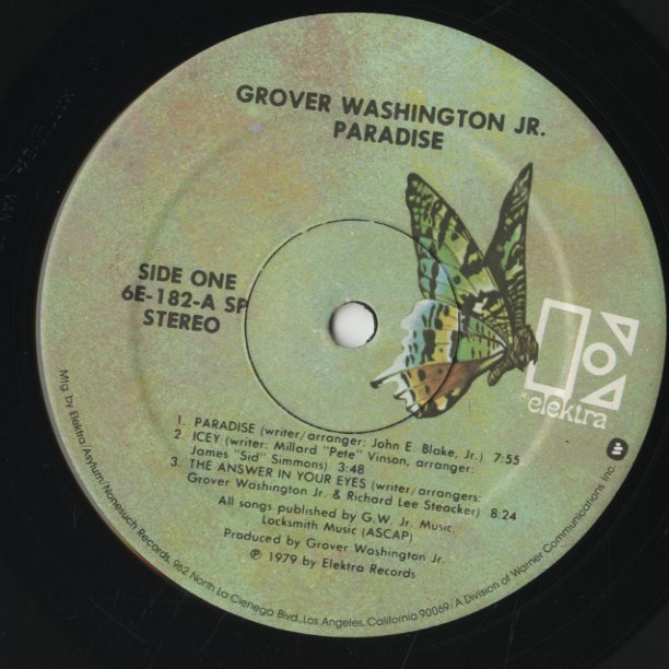 Grover Washington Jr. / グローヴァー・ワシントン・ジュニア / Paradise (6E-182)