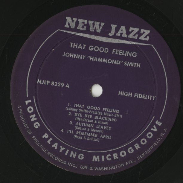 Johnny Hammond Smith / ジョニー・ハモンド・スミス / That Good Feelin' (NJLP 8229)