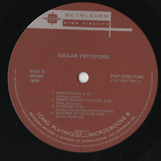 Oscar Pettiford / オスカー・ペティフォード / Volume 2 (PAP23017)