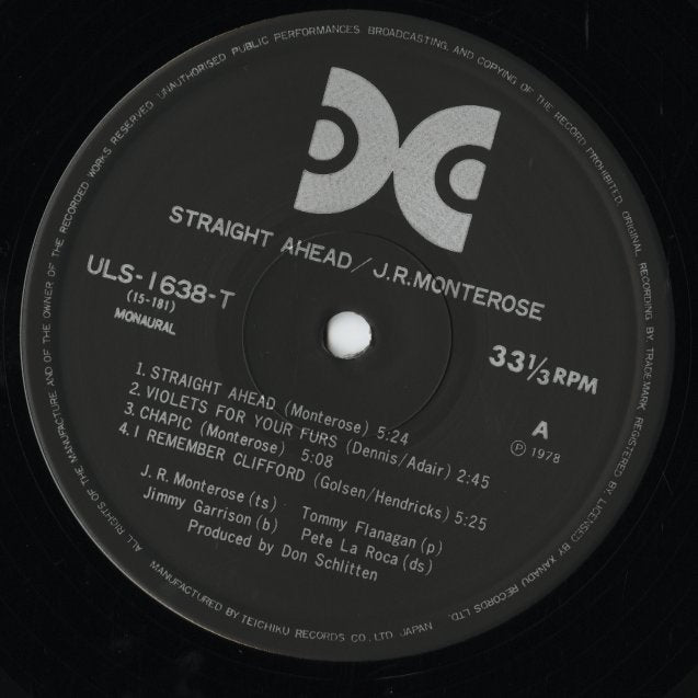 J.R. Monterose – The Message (ULS-1638-T) 1978 JPN Xanadu|中古LP