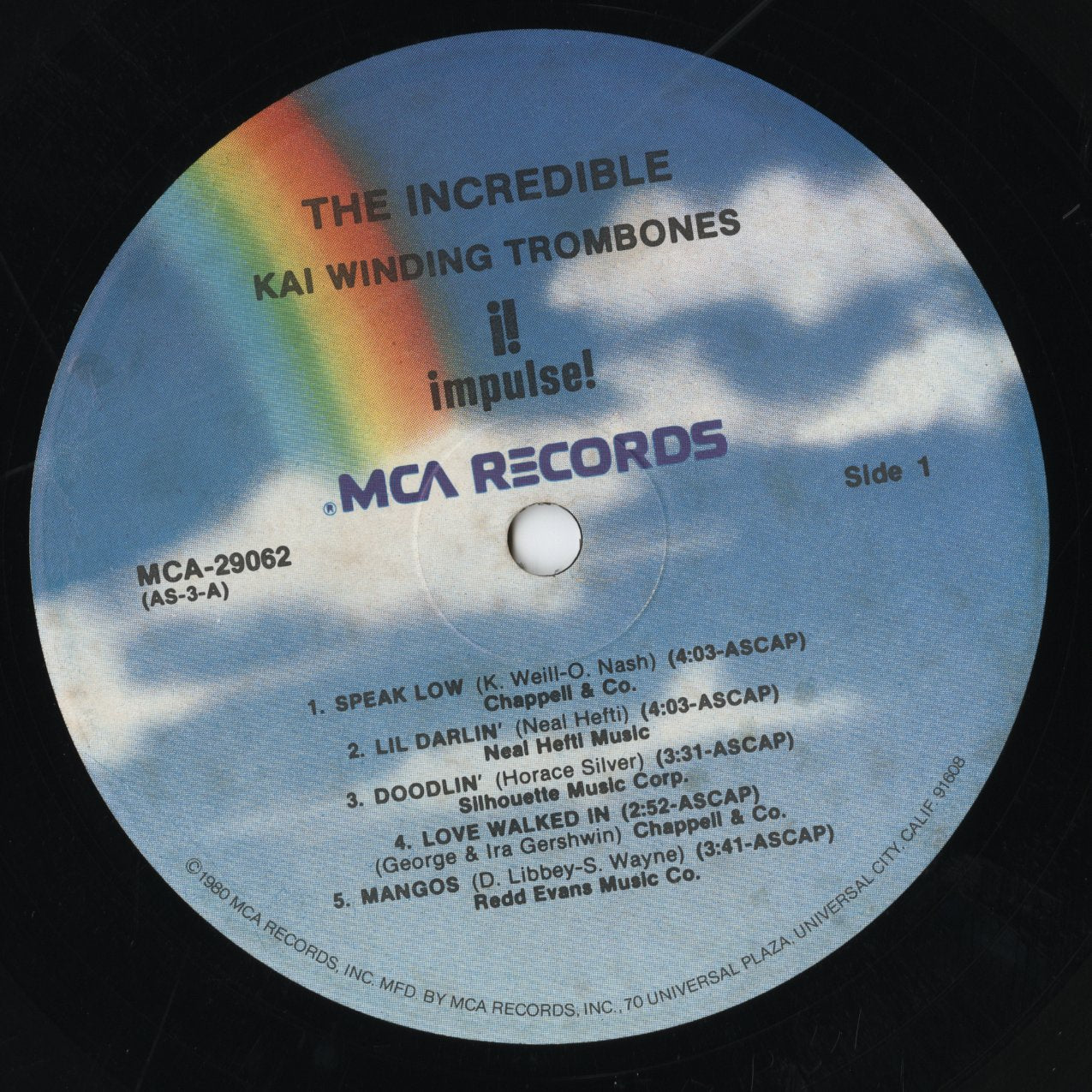 Kai Winding / カイ・ワインディング / The Incredible Kai Winding Trombones (MCA-29062)