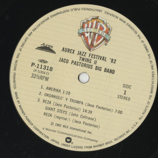 Jaco Pastorius Big Band / ジャコ・パストリアス / Twins II (P-11318)