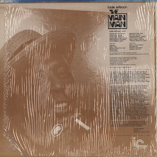 Eddie Jefferson - The Main Man (IC 1033) LP 1977 US Inner City|中古LP
