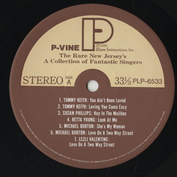 V.A./ The Rare New Jersey's - A Collection of Fantastic Singers (PLP6533)