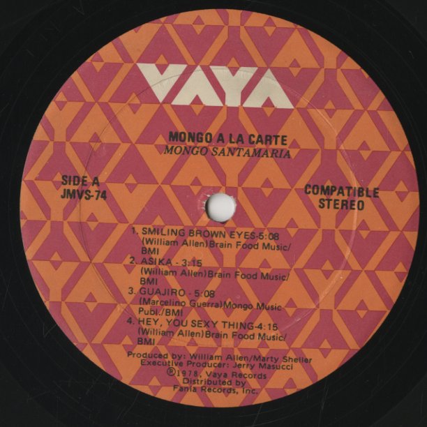 Mongo Santamaria / モンゴ・サンタマリア / A La Carte (JMVS-74)