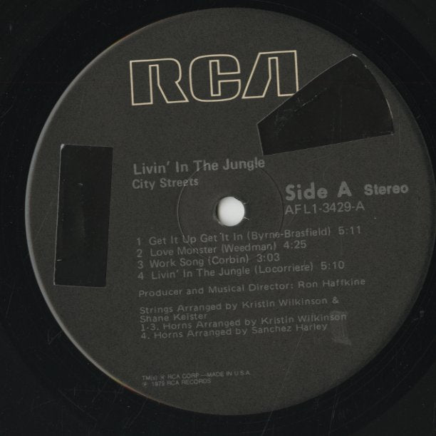 City Streets / シティ・ストリーツ / Livin' In The Jungle (AFL1-3429)