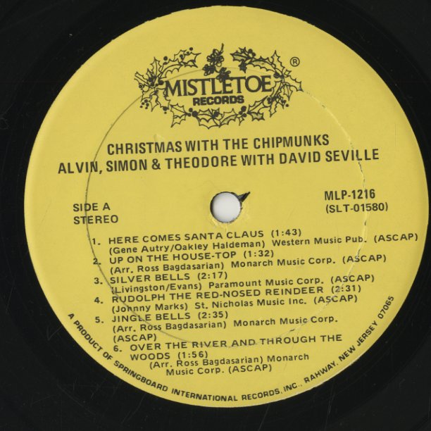 The Chipmunks / チップマンクス / Christmas with The Chipmunks (MLP1216)