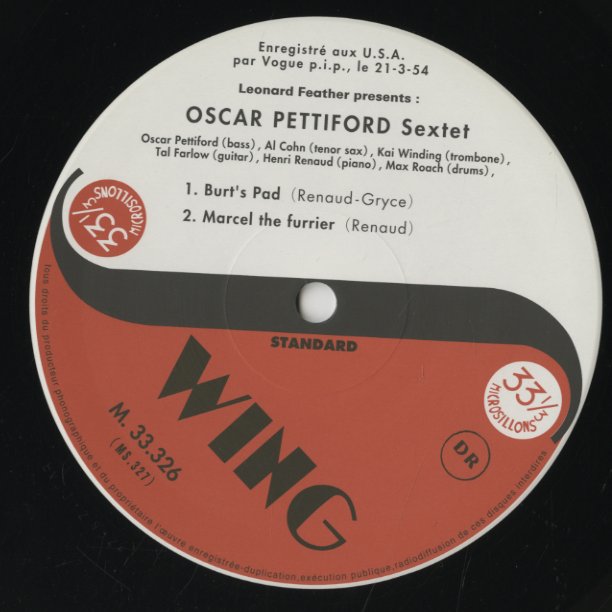 Oscar Pettiford / オスカー・ペティフォード / Oscar Pettiford Sextet Vol.1 (BVJJ-2932)