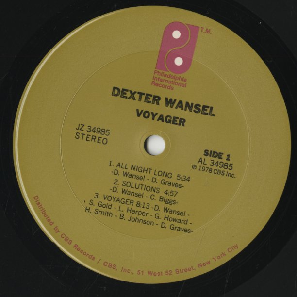 Dexter Wansel / デクスター・ワンゼル / Voyager (JZ 34985)