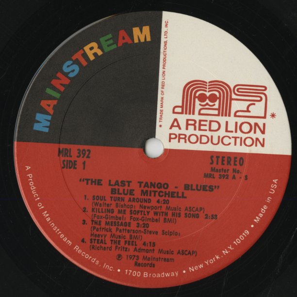 Blue Mitchell / ブルー・ミッチェル / The Last Tango=Blues (MRL 392)