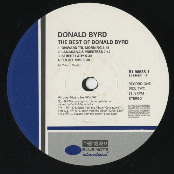 Donald Byrd / ドナルド・バード / The Best Of Donald Byrd -2LP (B1-98638)