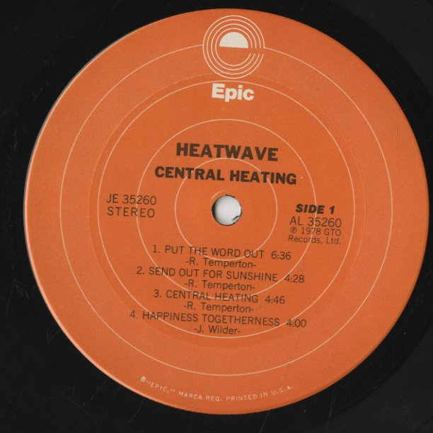 Heatwave / ヒートウェイヴ / Central Heating (JE 35260)