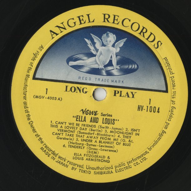 Ella Fitzgerald - Louis Armstrong / エラ・フィッツジェラルド ルイ・アームストロング / Ella and Louis (HV1004)