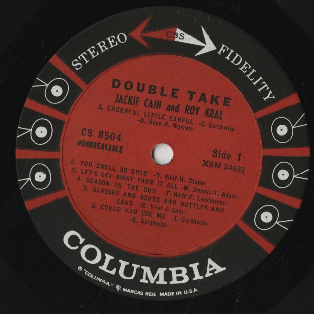 Jackie And Roy / ジャッキー&ロイ / Double Take (CS8504)
